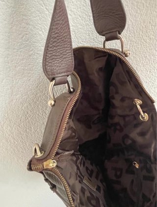 Bolso Purificación García Marrón Piel