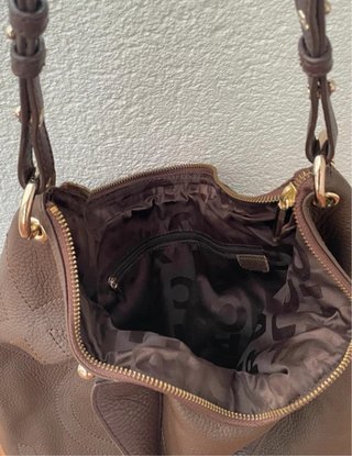 Bolso Purificación García Marrón Piel