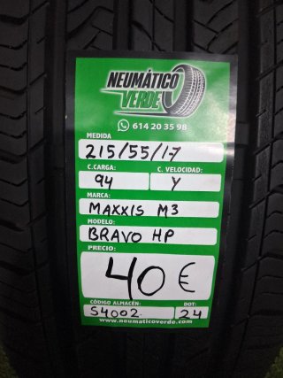 215 55 17 94Y MAXXIS M3 BRAVO HP