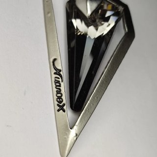 Colgante Flecha Negra y Collar Acero