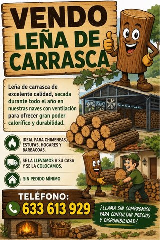 Leña de carrasca de calidad