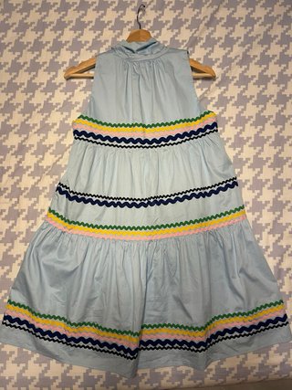 Vestido Kling azul con volantes talla M