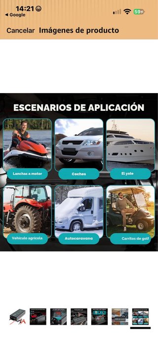 Cargador Baterías LiFePO4 14.6V 60A