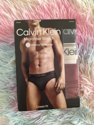 3 Calzoncillos Calvin Klein Microfibra Talla S