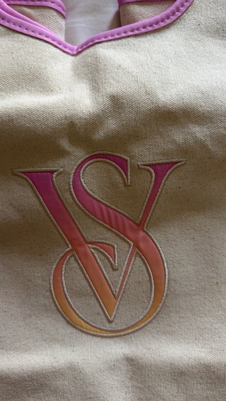 Bolso Victoria's Secret Beige y Rosa.