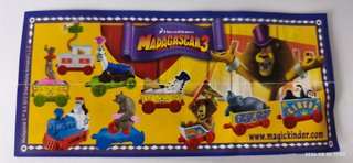Sorpresine Kinder Madagascar 3 serie completa