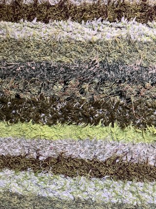 Alfombra Jarapa Verde 240x170