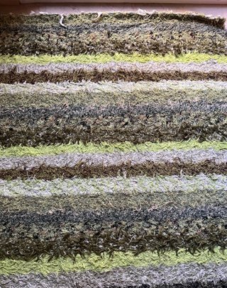 Alfombra Jarapa Verde 240x170