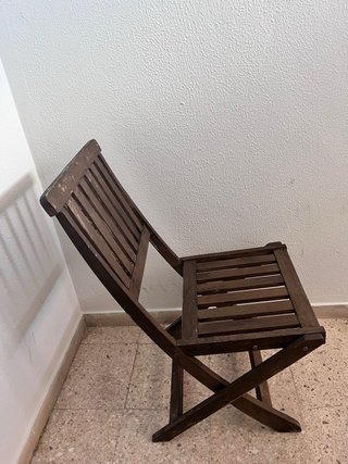Set de 4 sillas de madera plegables para exterior