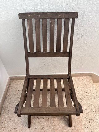 Set de 4 sillas de madera plegables para exterior