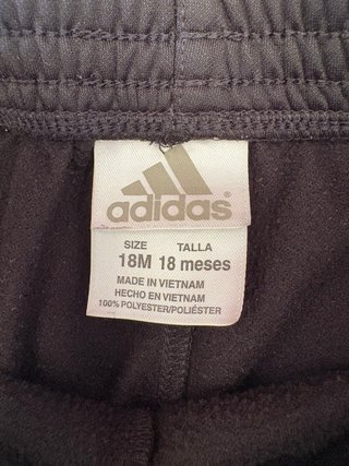 Pantalón chándal Adidas niño negro verde