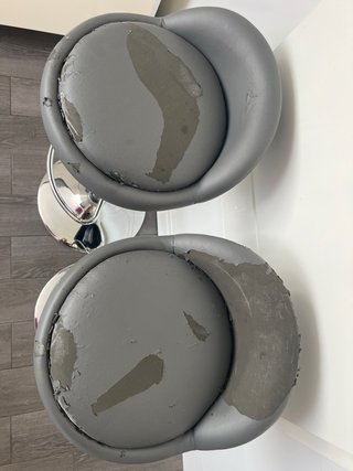 2 Taburetes Cocina Elevables Piel Sintética