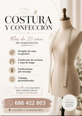 Costurera con mucha experiencia