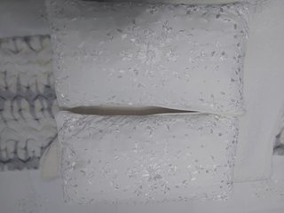 Cojines decorativos bordados blancos