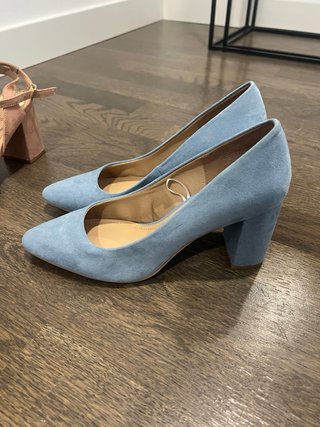 Zapatos de tacón azul talla 38