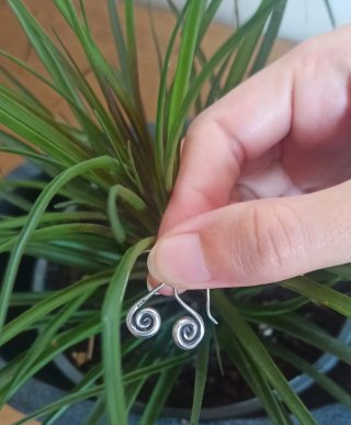 Pendientes étnicos de plata