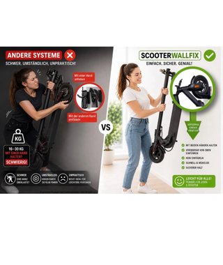 Soporte pared patinete eléctrico