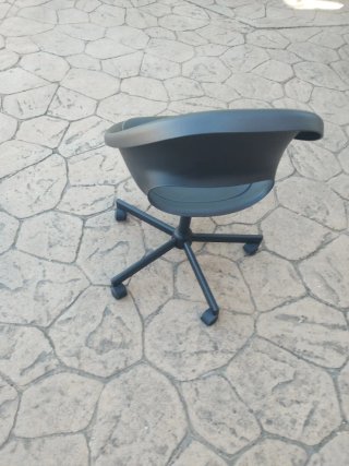 Silla de oficina negra Ikea