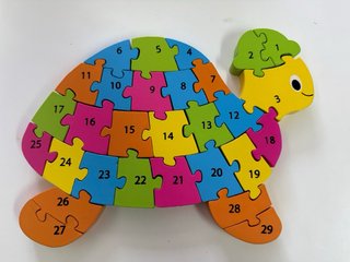 Puzzle Tortuga Abecedario Español