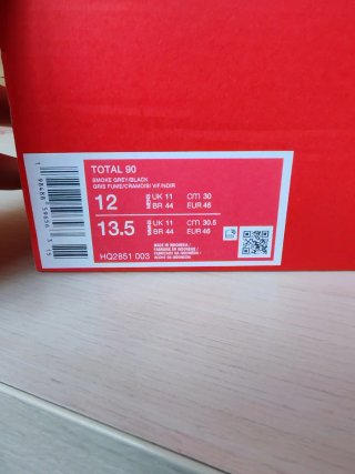 Nike Total 90 Scarpe da calcio grigie rosse