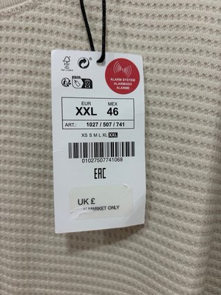 Jersey hombre invierno beige XXL
