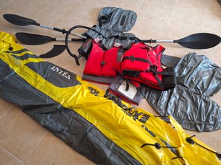 Kayak hinchable Intex K2 2 plazas