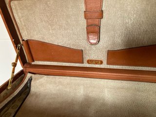 Maletín vintage Loewe piel marrón