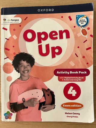 3 libros inglés 4 primaria. Open Up + Big Bright