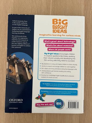 3 libros inglés 4 primaria. Open Up + Big Bright