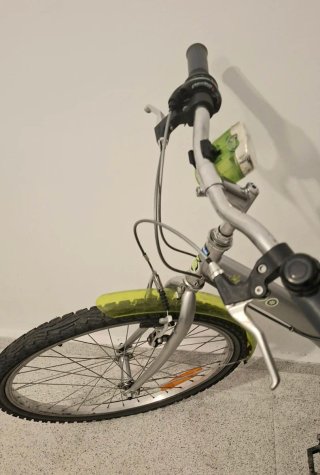 Bicicleta Niño B'Twin 24 Gris/Verde
