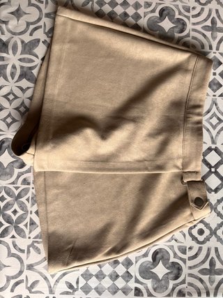 Falda pantalón beige