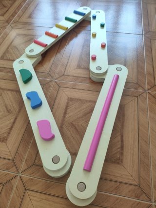 Barra Equilibrio Infantil Madera Mundo Diver +24m