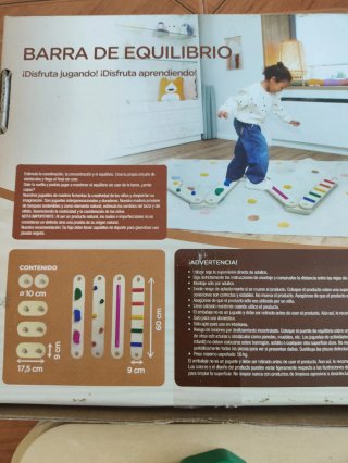 Barra Equilibrio Infantil Madera Mundo Diver +24m