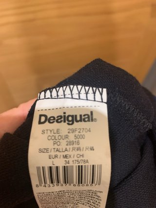 Falda Desigual Negra y Azul