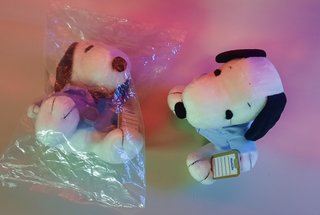 Raro Peluche Vintage Snoopy - Seduto - Circa 18 cm