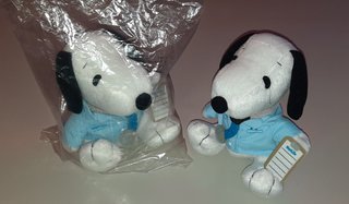 Raro Peluche Vintage Snoopy - Seduto - Circa 18 cm