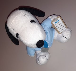 Raro Peluche Vintage Snoopy - Seduto - Circa 18 cm