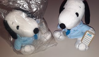 Raro Peluche Vintage Snoopy - Seduto - Circa 18 cm