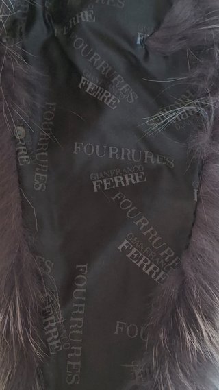 Cuello piel de zorro vintage Gianfranco Ferre