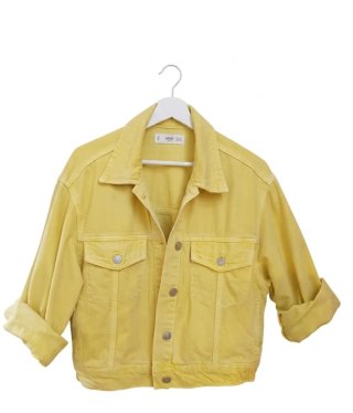 Chaqueta vaquera Mango amarilla talla xs/s/m