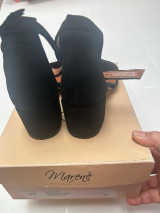 Décolleté Marene’ scamosciato nero Tg 37