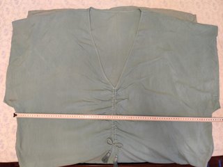 Vestido playero azul talla única