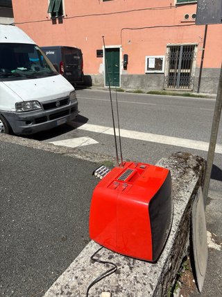TV Radio Vintage CGE Anni '70 Rossa