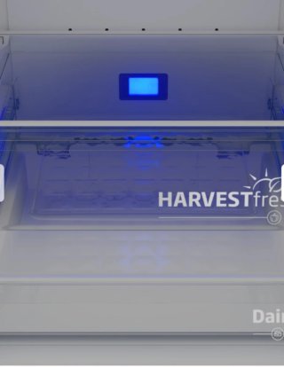 Frigorífico blanco No Frost de bajo consumo.