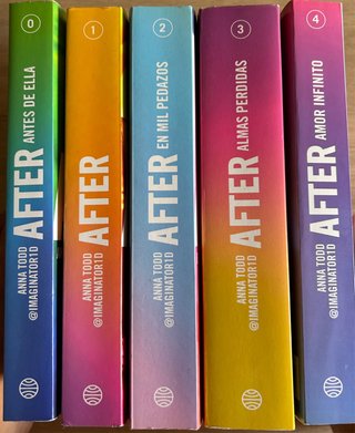 Lote 5 libros saga AFTER completa — Anna Todd