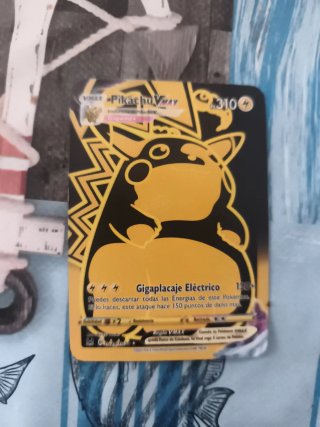 Carta Pokémon Pikachu VMAX Gigaplacaje Eléctrico