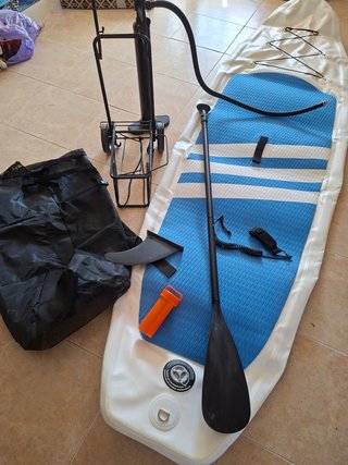 Paddle Surf Inflable y accesorios. Regalo carrito