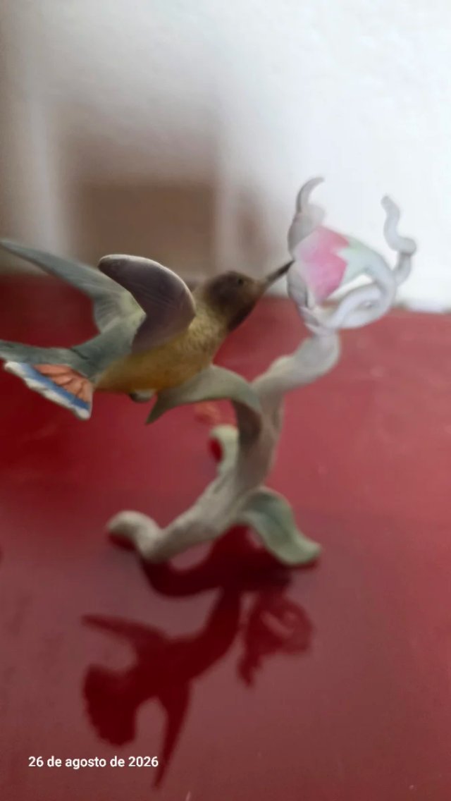 Figura Colibrí Porcelana Alemana Kaiser