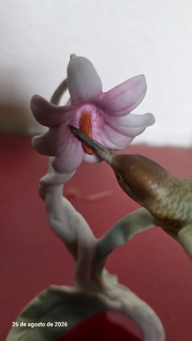 Figura Colibrí Porcelana Alemana Kaiser
