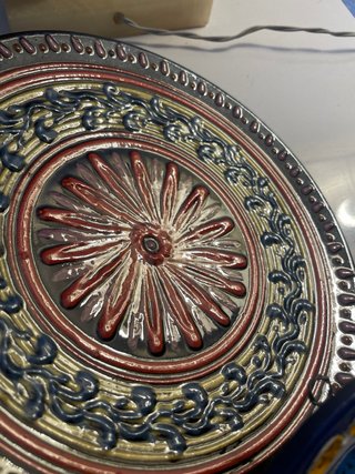 5 Platos Decorativos Florales Pintados a Mano